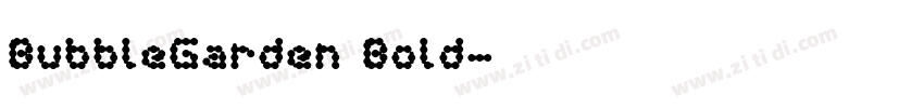 BubbleGarden Bold字体转换